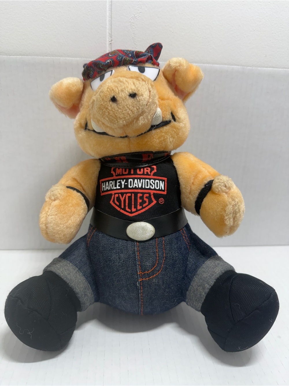 Harley-Davidson Kids Plush Biker Pig - Orange